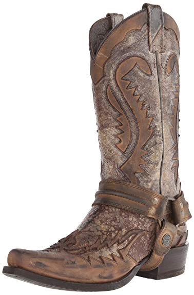 Amazon.com | Stetson Men's Outlaw Distressed Harness Riding Boot