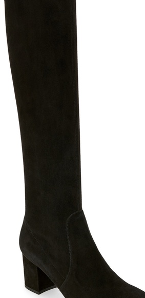 Alberto Zago Shoes | Black Suede Tall Stretch Boots | Poshmark