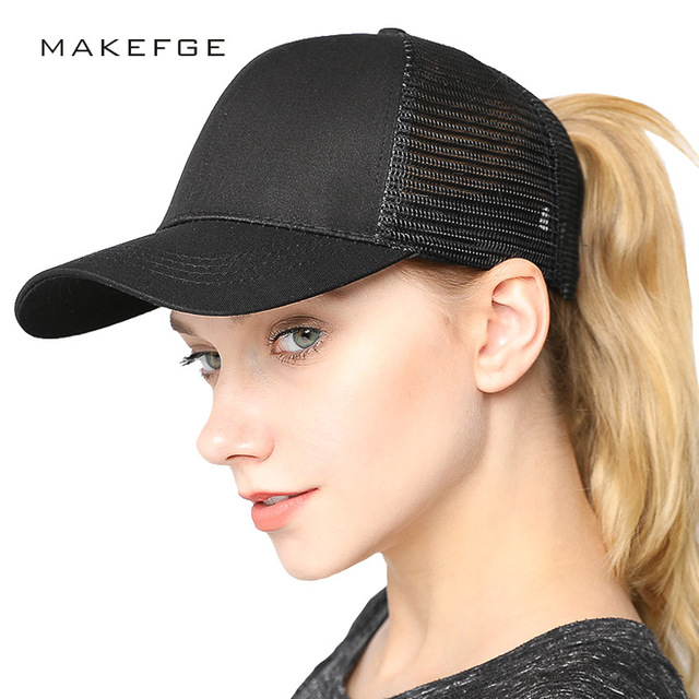 trucker hat caps women baseball cap Ponytail Baseball Cap Hats For