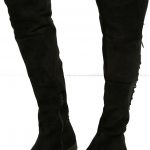 LFL Ramsey Boots - Black Suede Boots - Lace-Up Boots - OTK Boots