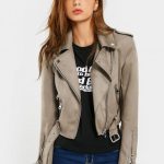2019 Asymmetric Zipper Belted Faux Suede Jacket In CAMEL L | ZAFUL