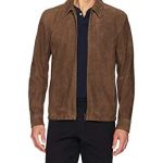 Amazon.com: Theory Men's Suede Front Zip Jacket: Clothing