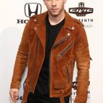 Honda Civic Tour Announcement Nick Jonas suede Jacket