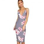 AmyDong Women's Dress, Hot Sale Party Dress Printed Sexy Backless