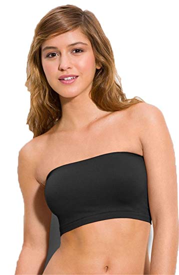 Hollywood Star Fashion Women's Basic Stretch Layer Seamless Tube Bra