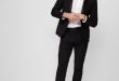 Extra Slim Black Wool-blend Performance Tuxedo Pant | Express