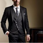 jacket+pants+vest) 3 Piece Men Suits Wedding Groom Tuxedos Mens Tux