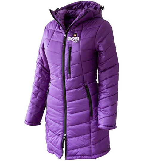 Buy Victoria Womens 5 Zone Heated Jacket, Plum at CozyWinters