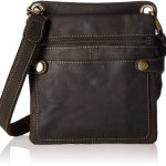 Visconti Distressed Leather Fashion Slim Cross-Body Messenger Bag