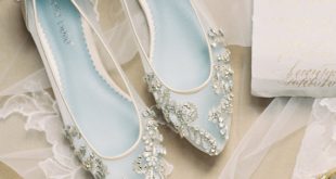 Beautiful Wedding Flats with Opal and Crystal Beading Bridal Shoes