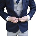 Brightmenyouth Men Suits Slim Fit Wedding Groom Tuxedos Notched
