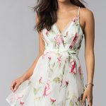 White Embroidered Graduation Party Dress - PromGirl