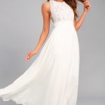 Lovely White Dress - Floral Lace Dress - Maxi Dress