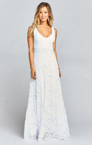 Jenn Maxi Dress ~ Lovers Lace White | Show Me Your MuMu