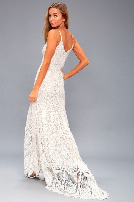 Flynn White Lace Maxi Dress | Dresses | Pinterest | White lace maxi