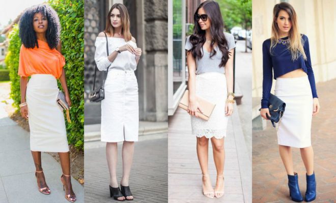 18 Ideas For A Beautiful White Pencil Skirt Outfit | Style & Tips