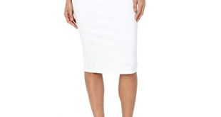 High Waist White Pencil Skirt: Amazon.com