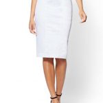 NY&C: 7th Avenue - White Pencil Skirt - Modern