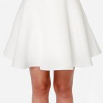 Sexy Ivory Skirt - Skater Skirt - High-Waisted Skirt - $49.00