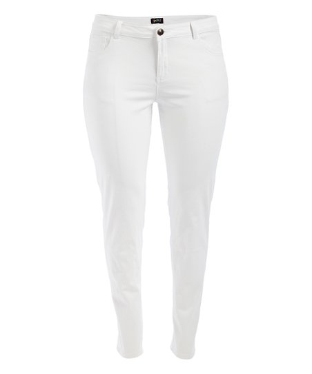 GAZOZ, INC. White Skinny Jeans - Women | Zulily
