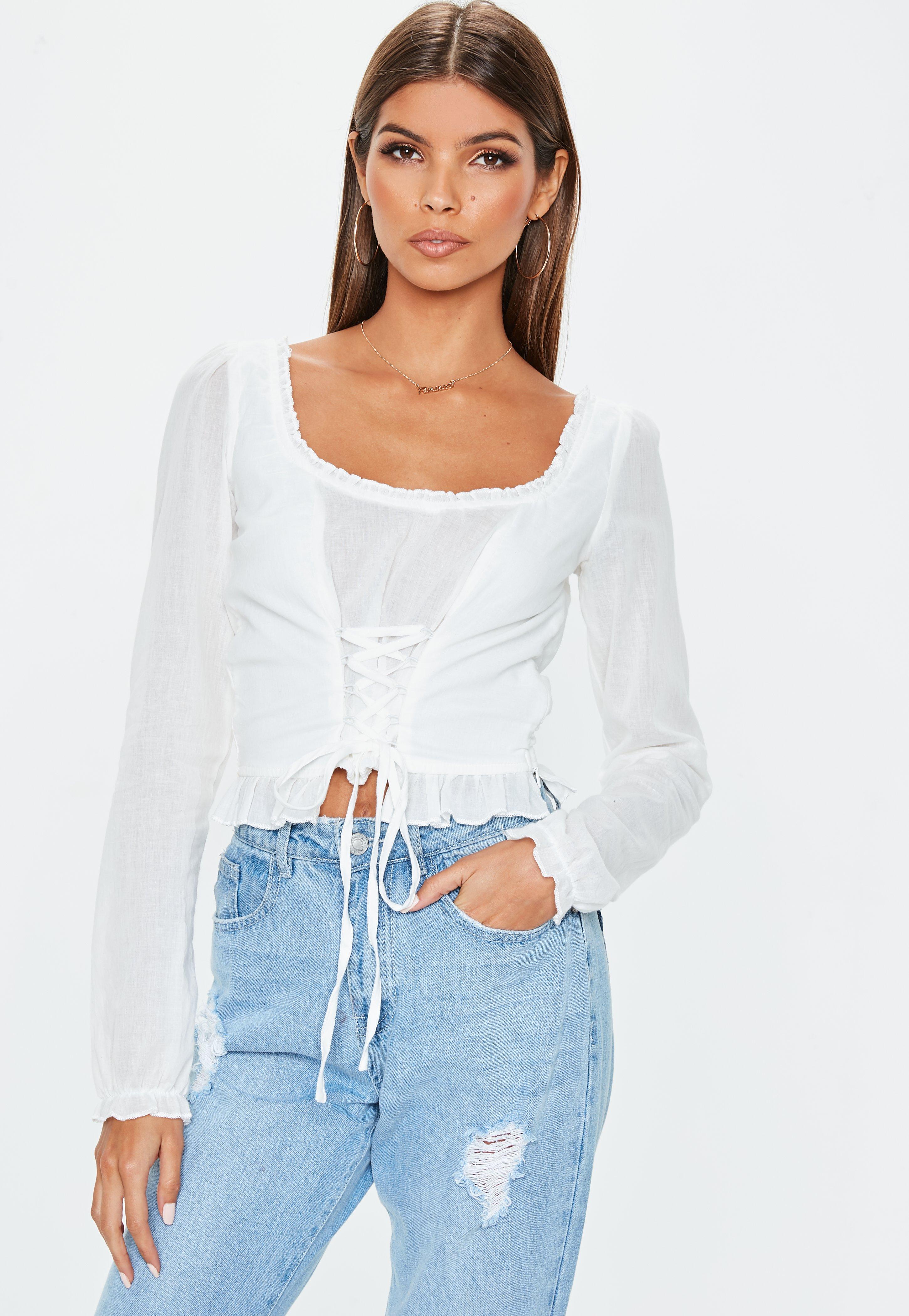 White Tops | Ivory & Off White Tops - Missguided