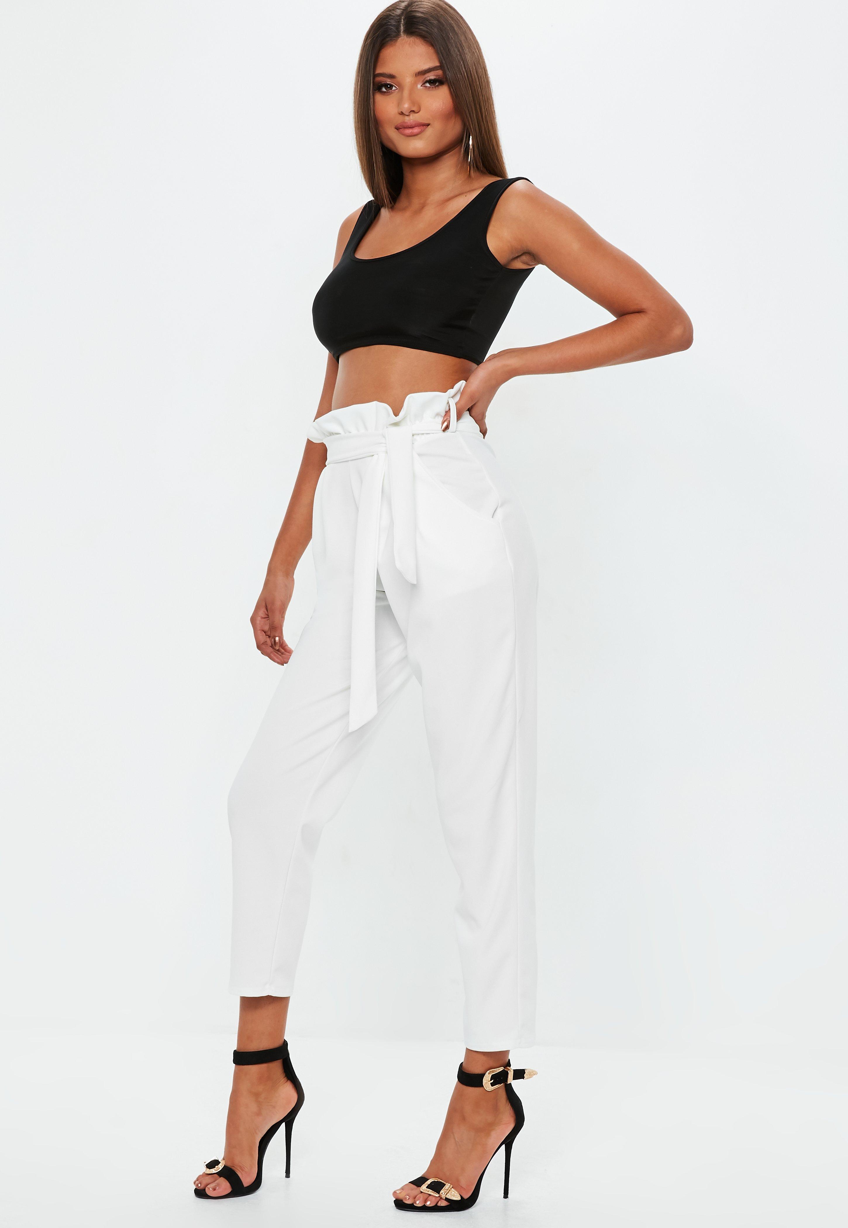 White Trousers | Women's White Trousers Online - Missguided