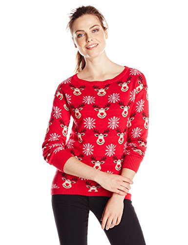 Amazon.com: Isabella's Closet Women's All Over Reindeers Ugly