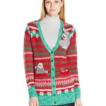 Blizzard Bay Women's Sloth Cardigan Ugly Christmas Sweater at Amazon