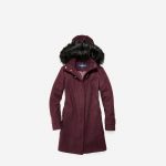 Women's Wool Twill Hooded Duffle Coat in Bordeaux | Cole Haan
