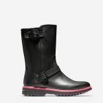 Women's Millbridge Waterproof Moto Boots in Black | Cole Haan