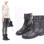 New High Quality Cool Women Motorcycle Boots Genuine Leather Black