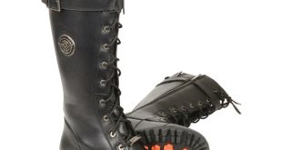 Milwaukee Leather Ladies Tall Lace-Up Motorcycle Boots