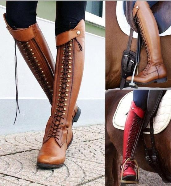 Women's Shoes - Over Knee High New Fashion Leather Riding Boots