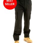 Mens Combat Cargo BKS Work Trousers With knee pad pockets