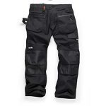 Scruffs Ripstop Trade Hardwearing Black Work Trousers with Multiple