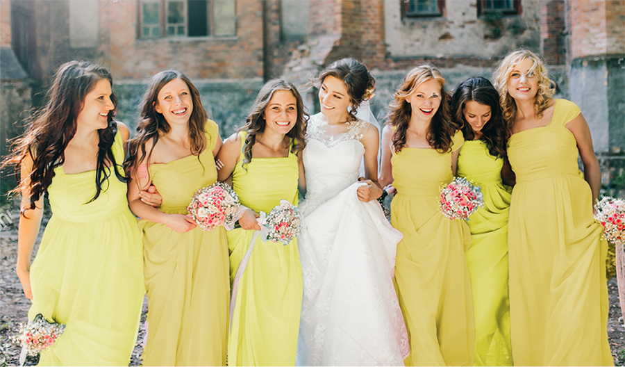 How to Organize Yellow Wedding | 4 Styles of Yellow Bridesmaid Dresses