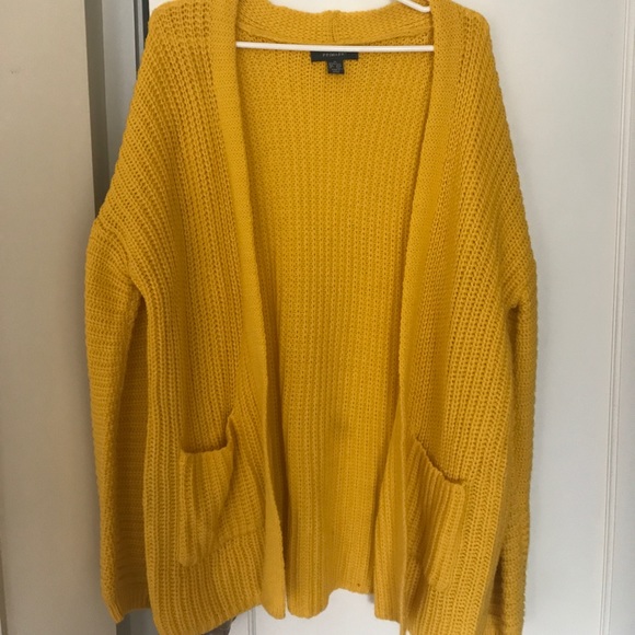Primark Sweaters | Oversized Yellow Cardigan | Poshmark