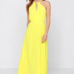 Pretty Yellow Dress - Yellow Maxi - Necklace Dress - $49.00