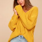 Cozy Knit Sweater - Mustard Sweater - Chunky Knit Sweater