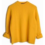 Vintage 60s Austrian Wool Ski Sweater in Mustard Yellow women's