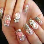 glittery 3d nail art | 3d nail designs, 3d nails, Nail desig