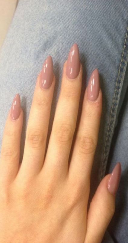 Nails shape acrylic long 50 ideas in 2020 | Almond acrylic nails .