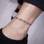 Ankle Bracelet Tattoos Anklet Feet Tattoos en 2020 | Tatuaje de .