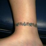 anklet ankle tattoos | Ankle bracelet tattoo, Wrap around ankle .