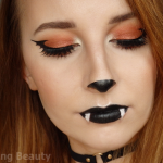 Cute Bat Halloween Makeup | Halloween party makeup, Bat makeup .