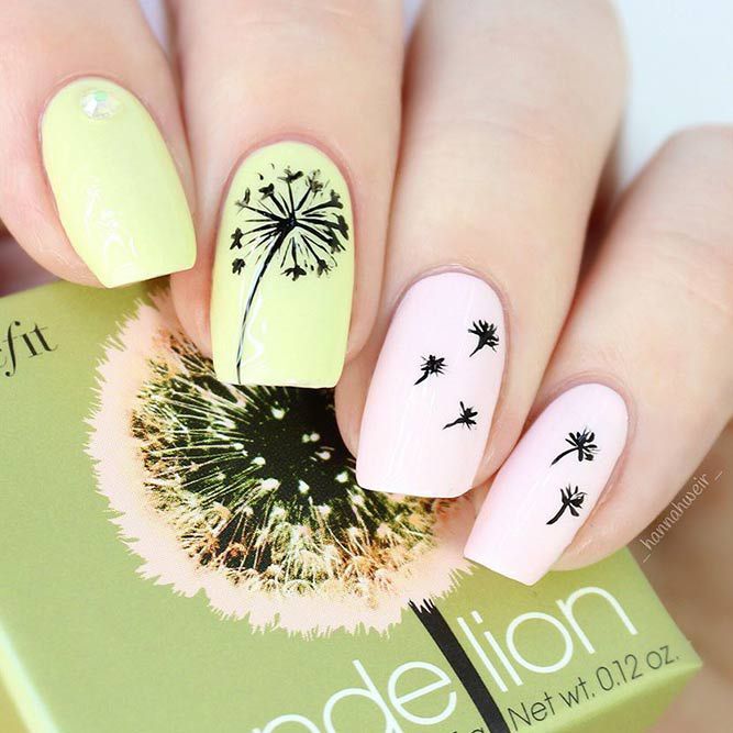 Daneloo | Gel nail art, Flower nail designs, Floral nai
