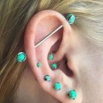 70 Bold and Beautiful Industrial Piercing Settings for a Head .