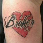 broken heart tattoo, love it | Broken heart tattoo, Broken tattoo .