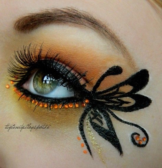 Butterfly – Idea Gallery - Makeup Geek | Butterfly makeup, Makeup .