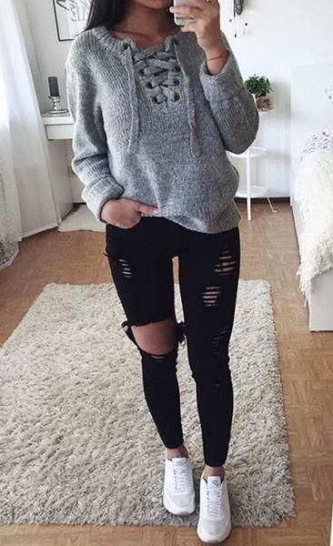 30+ Cute and Casual Winter Outfit Ideas for School (med bilder .